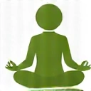 Meditating person icon